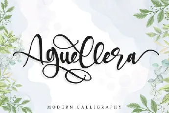 Aguellera Calligraphy font