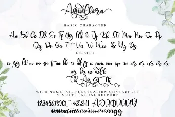 Aguellera Calligraphy font