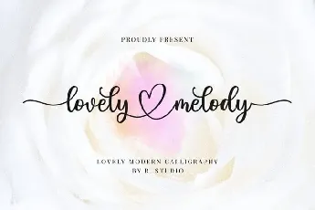 Lovely Melody Calligraphy font