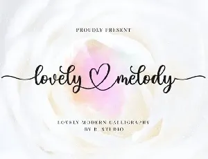 Lovely Melody Calligraphy font