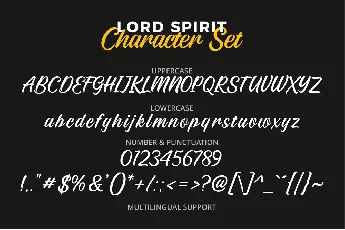 Lord Spirit font