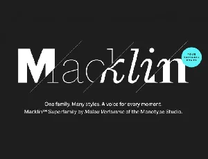 Macklin font