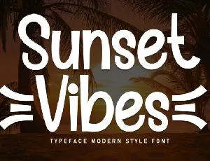 Sunset Vibes Display font