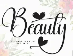 Beauty Script font