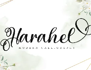 Harahel - Personal Use font