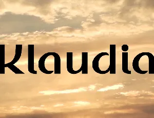 Klaudia font