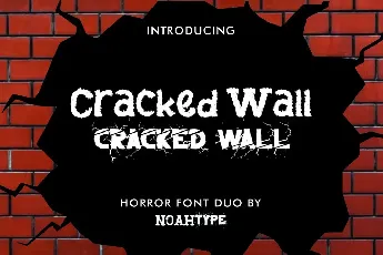 Cracked Wall Demo font