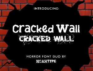 Cracked Wall Demo font