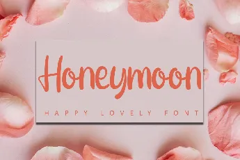 Honeymoon Script Typeface font