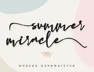 Summer Miracle Handwritten font