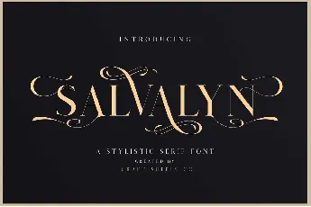 Salvalyn Serif font