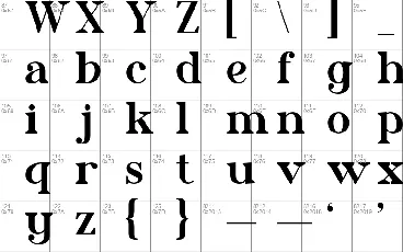 Benord font