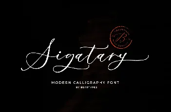 Sigatary font