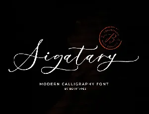 Sigatary font