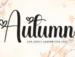 Autumn Script font