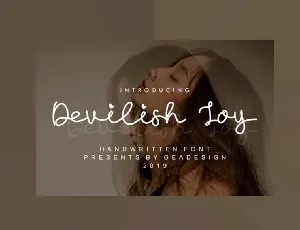 Devilish Joy font