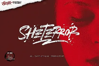 SheTerror Brush font