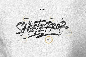 SheTerror Brush font