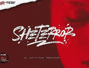 SheTerror Brush font