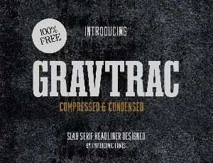 Gravtrac font