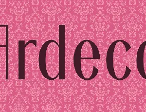 Ardeco font