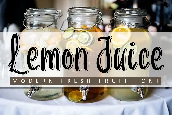 Lemon Juice font