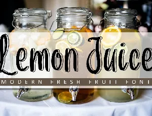 Lemon Juice font