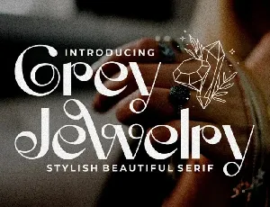 Grey Jewelry font