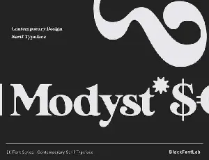 Modyst Serif font