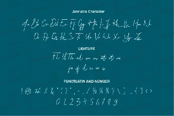 Jannatta Handwritten font