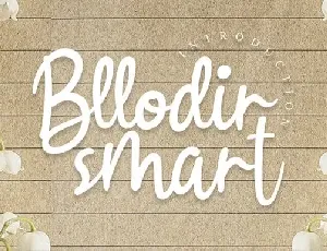 Bllodir Smart Script font