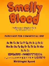 Smelly Blood - Personal Use font