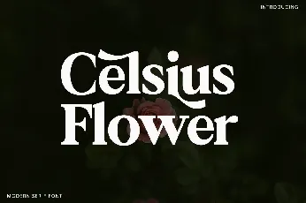 Celsius Flower font