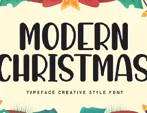 Modern Christmas Display font