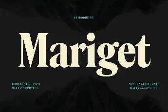 Mariget font