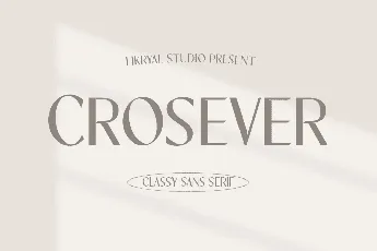 Crosever font