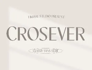 Crosever font