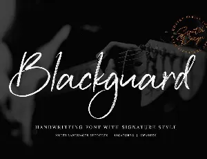 Blackguard font