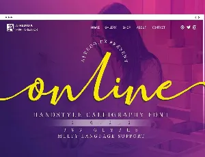 Online font