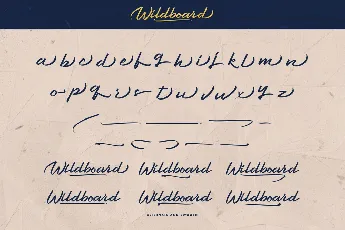 Wildboard Demo font