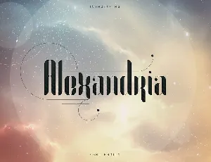 Alexandria font