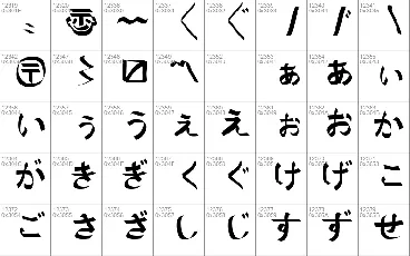 Naganoshi font