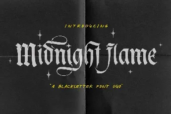 Midnight Flame font