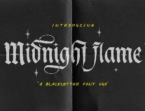 Midnight Flame font