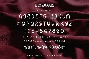 Wondrous font