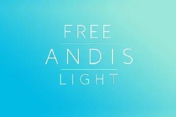 Andis Light font