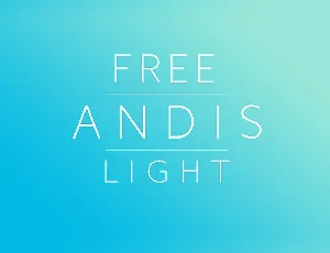 Andis Light font