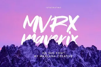 MVRX Maverix font