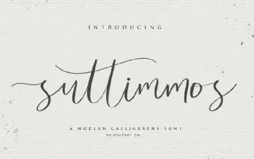 Suttimmos Script font