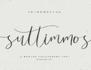 Suttimmos Script font